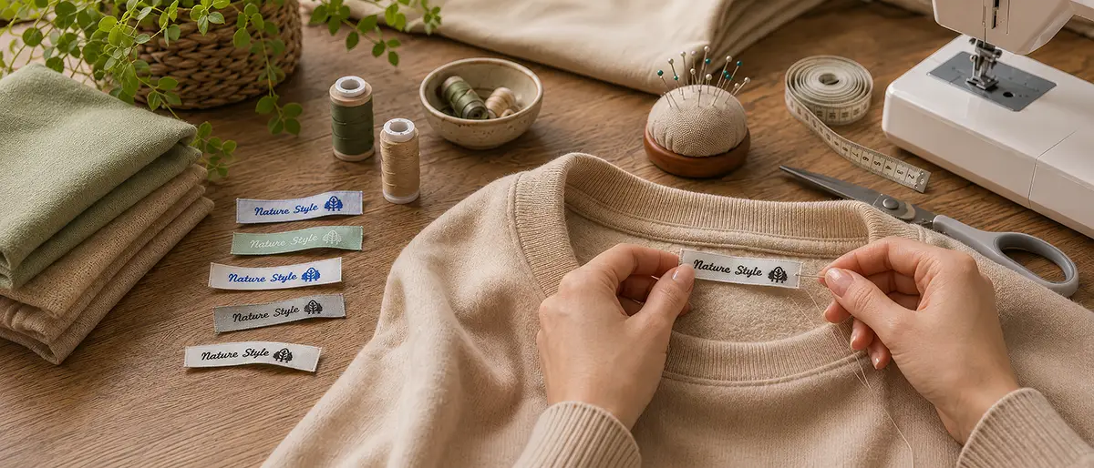 En vävd bomullsetikett gör skillnad: den ger dina produkter ett naturligt, högkvalitativt uttryck och skapar en harmonisk helhet. En vävd bomullsetikett gör skillnad: den ger dina produkter ett naturligt, högkvalitativt uttryck och skapar en harmonisk helhet.