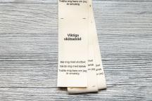 10 tvättrådsetiketter med tryckt statement  - Artikelnummer 8906