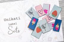 Designerset tygetiketter 'Summer moments' från Unikati - Artikelnummer 9124