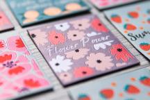 Designerset tygetiketter 'Fruits and Flowers' by Unikati - Artikelnummer 9126