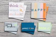 Designerset tygetiketter 'Power Up!' by Unikati - Artikelnummer 9127