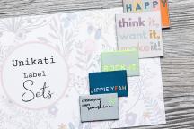 Designerset tygetiketter 'Power Up!' by Unikati - Artikelnummer 9127