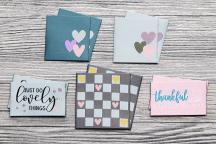 Designerset tygetiketter 'Thankful Hearts' by Unikati - Artikelnummer 9128