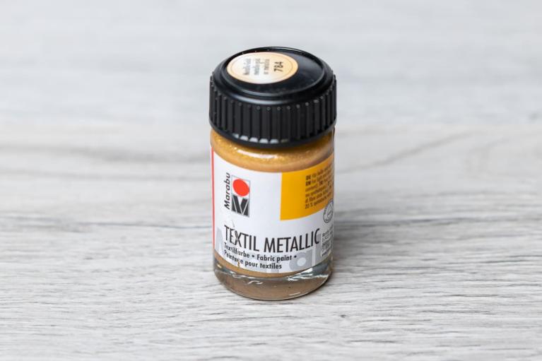 Marabu Textil Metallic 15 ml  (metallic-guld) - Artikelnummer 2512