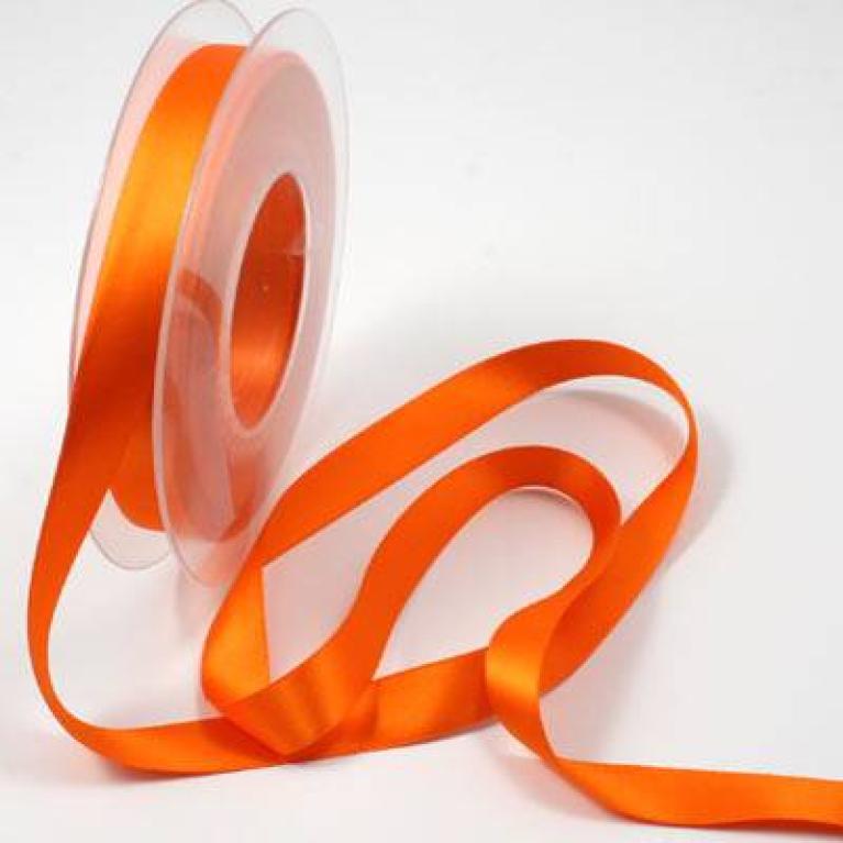 Dekorativt band/presentband, enfärgat – Orange - Artikelnummer 853