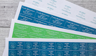 Självhäftande etiketter i papper