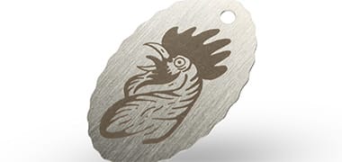 Borstat rostfritt stål